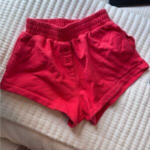 Daily Drills Vibrant Red Athletic Shorts